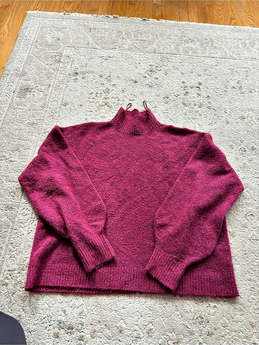 George Turtleneck Sweater in Pink XL Like New
